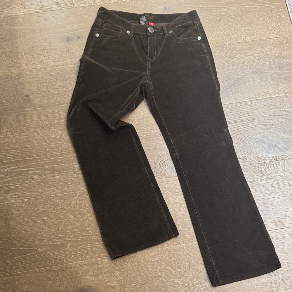 JAG Jeans Brown Corduroy Pants Stretch Classic Fit Size 8 - Picture 2 of 6